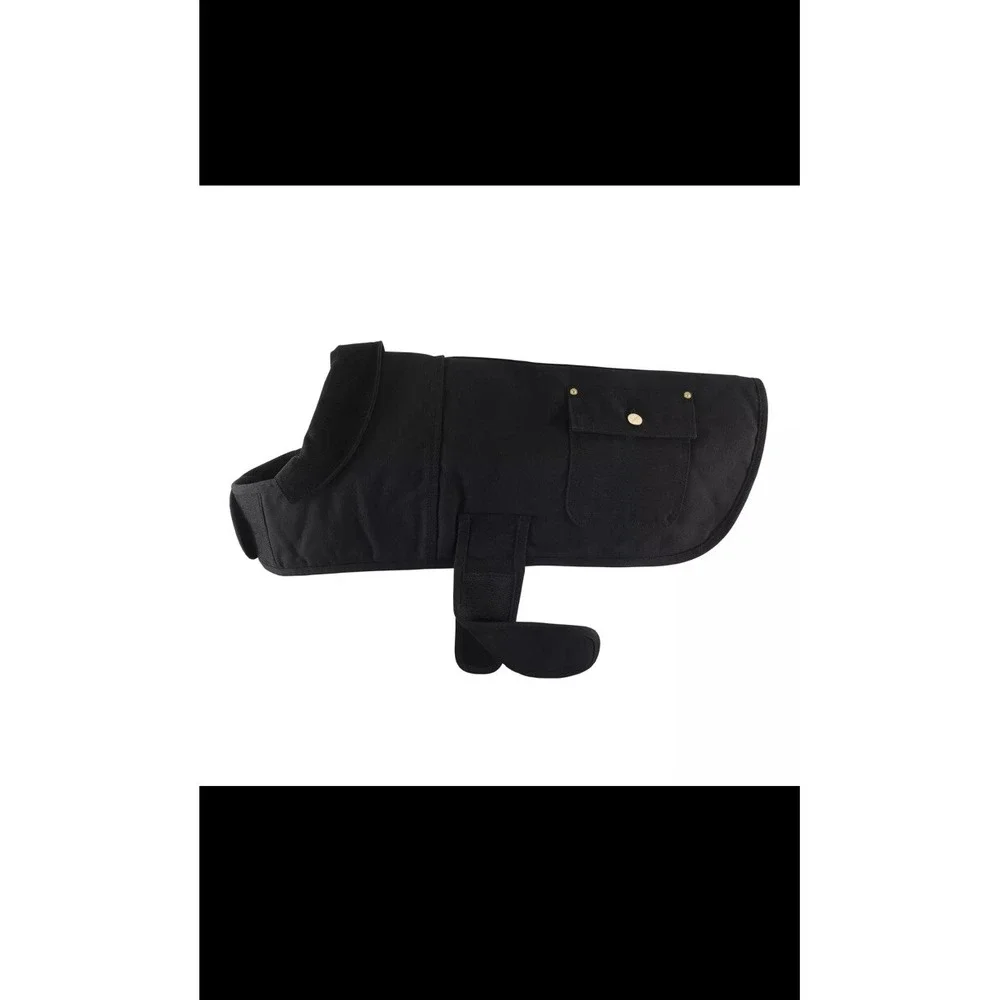 Firm Duck Insulated Dog Coat, Durable, Weather‎ Resistant, Black, Medium